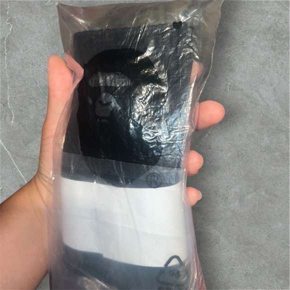 Bape Multicolor Logo Casual Socks - Picture 2 of 2